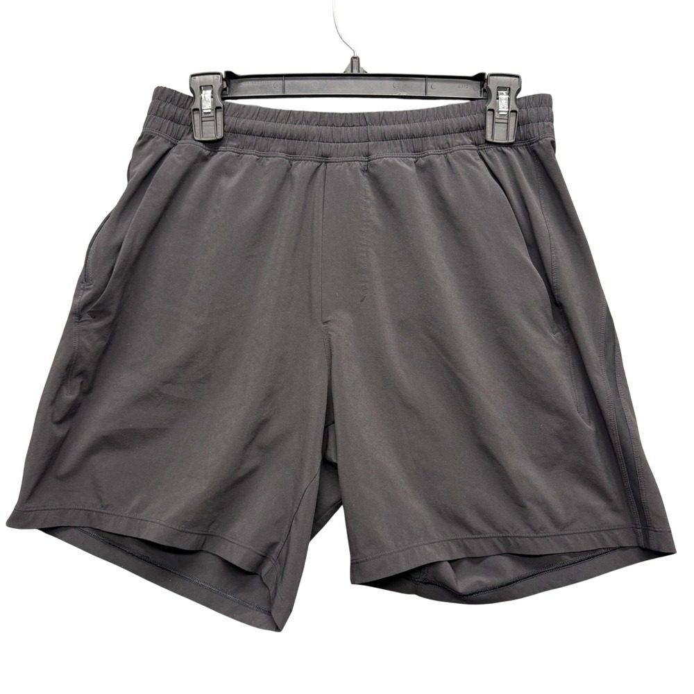 Lululemon Pace Breaker Shorts 7" Mens M Black Athletic Running Gym Training